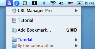 Bookmark Menu Extra